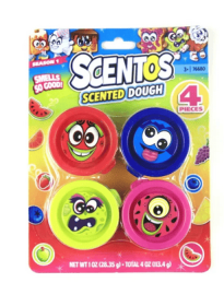 Scentos 4 Pack Scented Dough - Party Favors - Birthday - Ages 3+