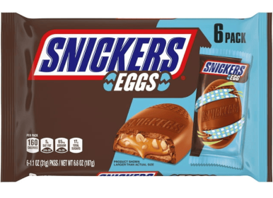 Snickers Eggs Milk Chocolate Easter Basket Stuffers - 6 Ct Pack