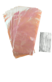 Clear Iridescent Cellophane Treat Bags, Way to Celebrate! Birthday, Party, 20ct
