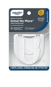 Equate Rest Assured Classic Dental Guards, Custom Nighttime Protection from Teeth Grinding, 2 Count