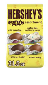 Hershey's Assorted Flavored Eggs Easter Candy, Bag 31.5 oz, 158 Pieces