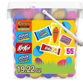 Hershey Assorted Flavored Easter Candy, Bucket 19.22 oz, 55 Pieces