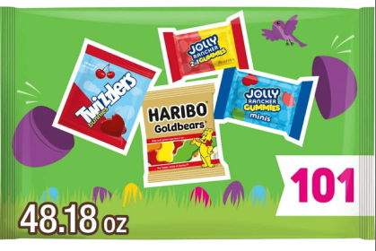 Hershey Assorted Fruit Flavored Easter Candy, Bulk Bag 48.18 oz, 101 Pieces