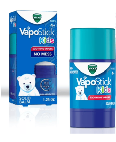 Vicks Vapo Stick Kids, Soothing Non-Medicated Vapor Rub for Children with Menthol Scent, 1 Count