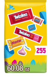 Hershey Assorted Flavored Easter Candy, Bulk Bag 60.08 oz, 255 Pieces