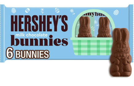 Hershey's Milk Chocolate Bunnies Easter Candy, Packs 1.2 oz, 6 Count