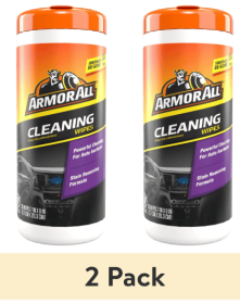 (2 pack) Armor All Interior Car Cleaning Wipes, 30 Count