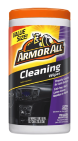 Armor All Car Cleaning Wipes, 50 Count, Wipes for Interior and Exterior Car Care