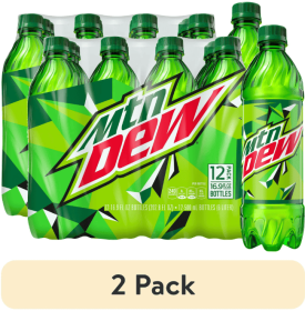 (2 pack) Mountain Dew Citrus Soda Pop, 16.9 fl oz, 12 Pack Bottles