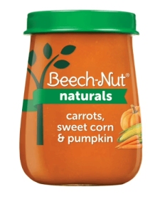 Beech-Nut Naturals Stage 2 Baby Food, Carrots Sweet Corn & Pumpkin, 4 oz Jar