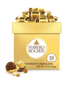 Ferrero Rocher 3 Count 12 Pack, Premium Milk Chocolate Hazelnut, Individually Wrapped Chocolates for Easter Gifting, Perfect for Easter Celebrati