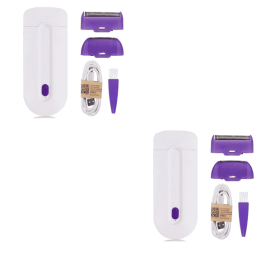 Induction Type Lady Hair Removal Device Epilator Laser Hair Removal Shaver (Option: AU-Opp 2PCS)